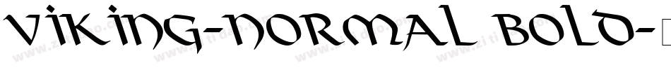 Viking-Normal Bold字体转换